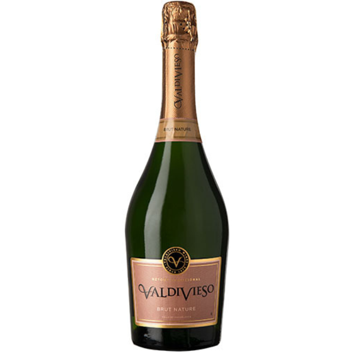 ESPUMANTE CHARDONNAY VALDIVIESO BOTELLA VIDRIO 750 CC BRUT NATURE 12.5° - 1