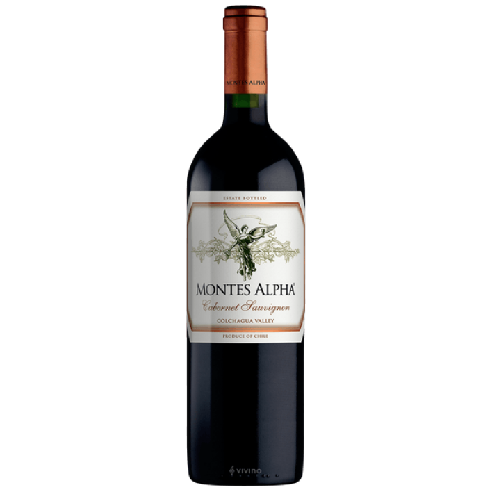 VINO TINTO CABERNET SAUVIGNON MONTES ALPHA BOTELLA VIDRIO 750 CC 14.5° - 1