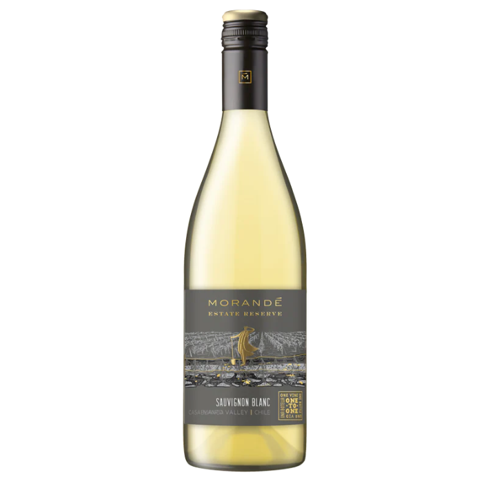 VINO BLANCO SAUVIGNON BLANC MORANDÉ BOTELLA VIDRIO 750 CC ESTATE RESERVA 13.5° GRAN - 1