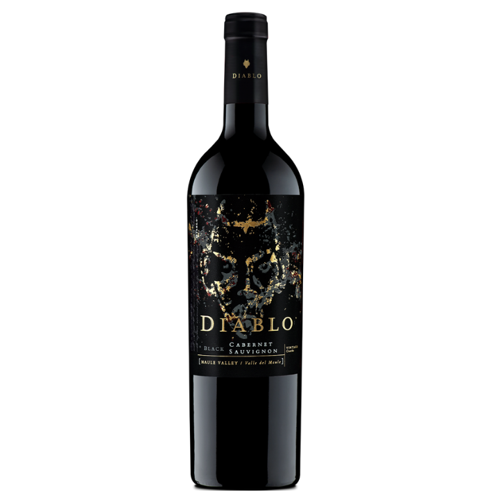 VINO TINTO CABERNET SAUVIGNON CASILLERO DEL DIABLO BOTELLA VIDRIO 750 CC DARK BLACK 13.5° - 1