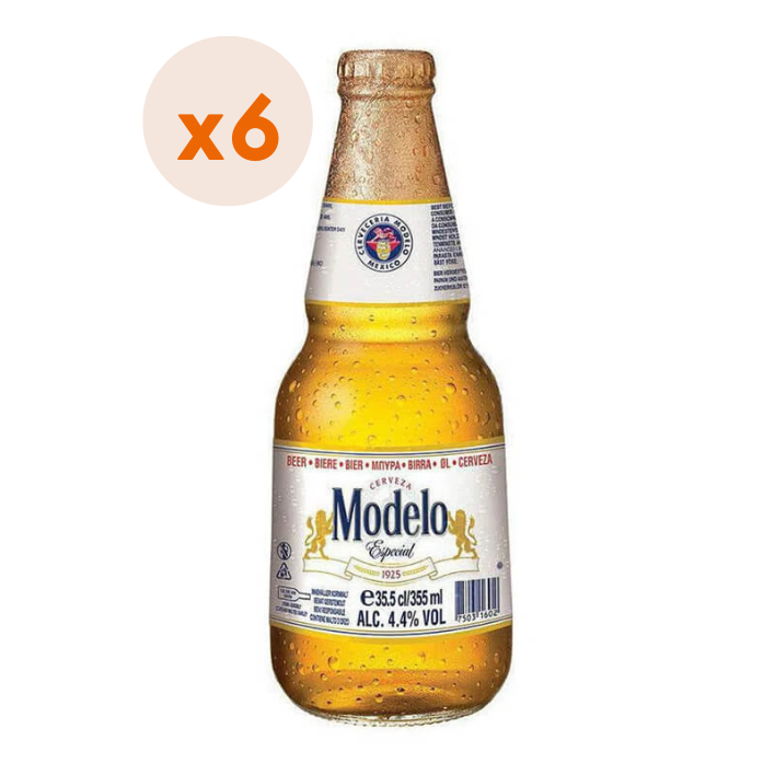 6X CERVEZA MODELO ESPECIAL BOTELLIN 4,5° 355CC - 1