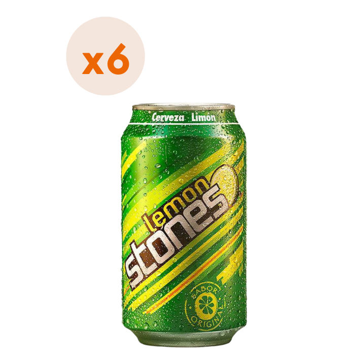 CERVEZA LEMON STONES FRUTADAS LATA 350 CC 6 UN 2.5° - 1