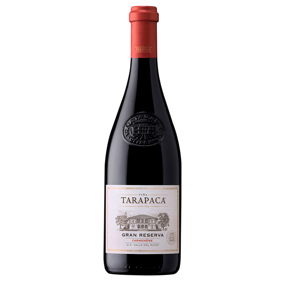 VINO TINTO CARMENERE TARAPACA BOTELLA VIDRIO 750 CC TARAPACÁ GRAN RESERVA 14° - 1
