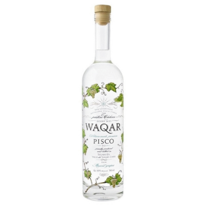PISCO WAQAR BOTELLA VIDRIO 700 CC 40° - 1