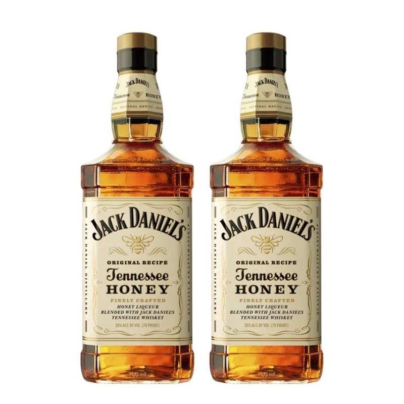 WHISKY JACK DANIEL'S BOTELLA VIDRIO 750 CC 2 UN DANIELS HONEY 35° - 1
