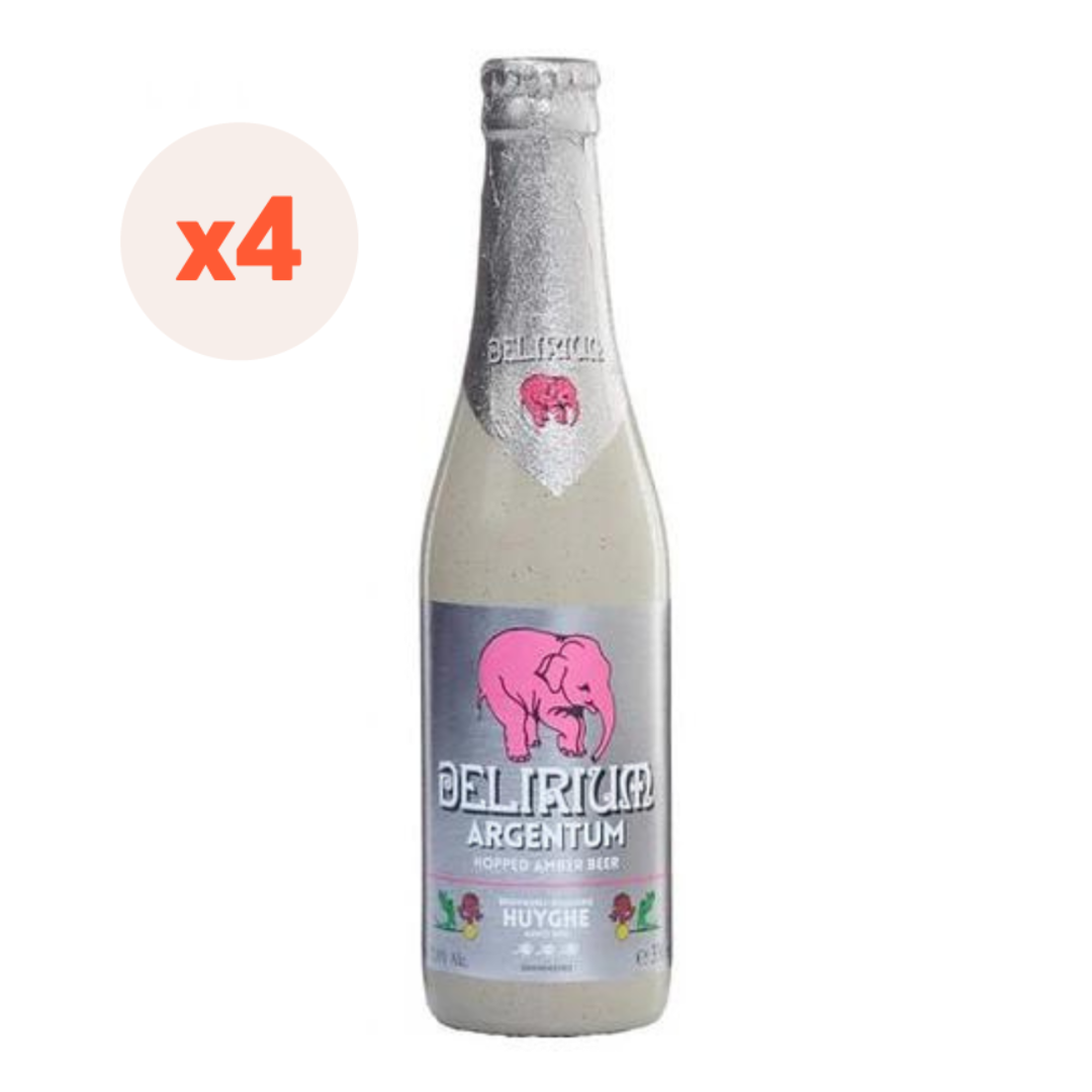 4X CERVEZA DELIRIUM ARGENTUM BOTELLIN 7° 330CC - 1