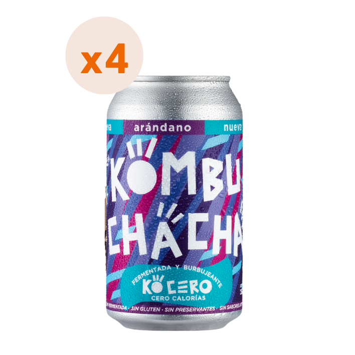 INFUSIONES KOMBUCHACHA LATA 350 CC 4 UN ARANDANO - 2
