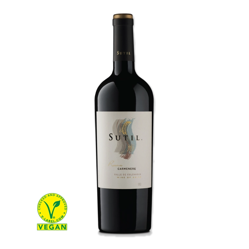 VINO SUTIL RESERVA CARMENERE 14° 750CC - 1