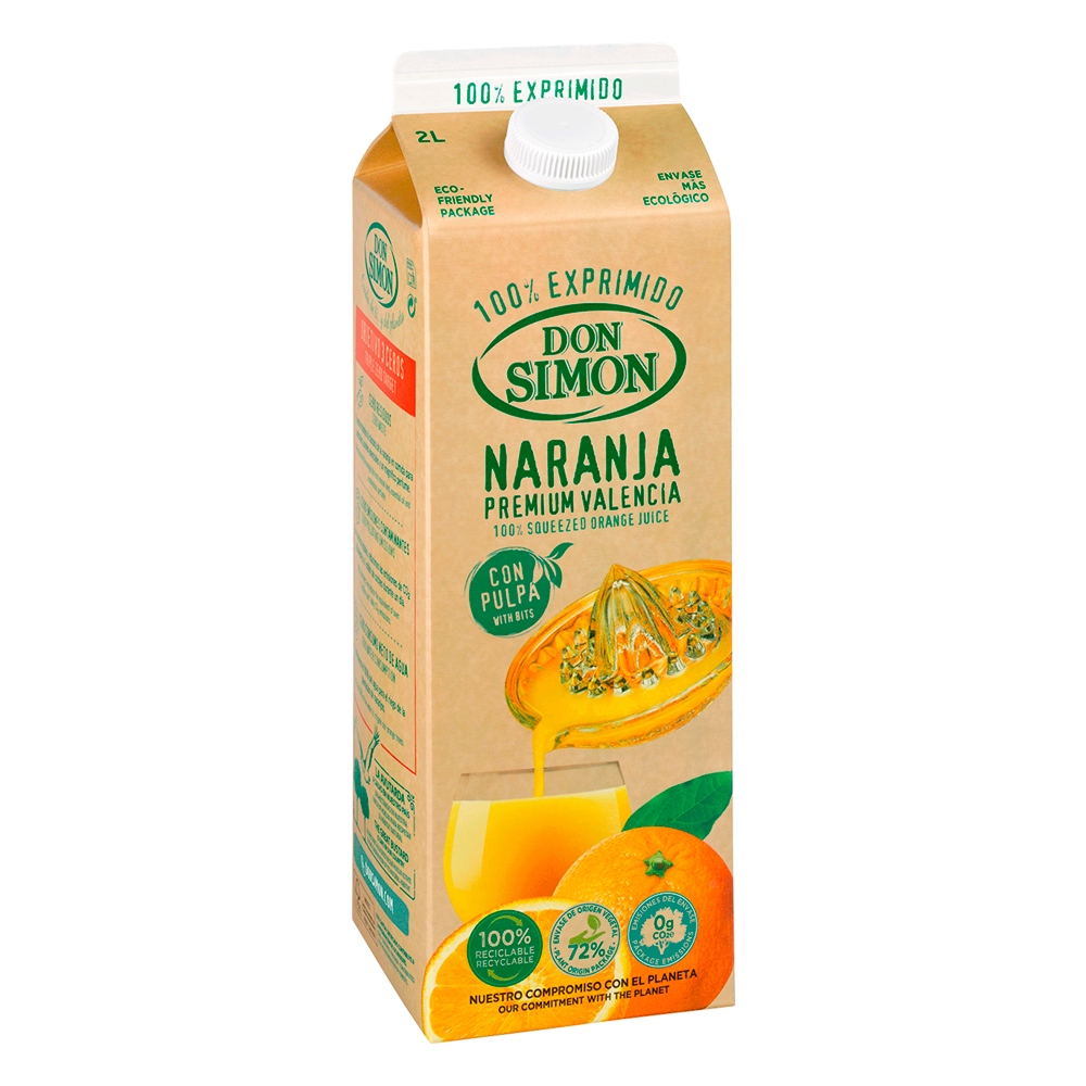 JUGO DON SIMON 100% EXPRIMIDO NARANJA 2000CC - 1