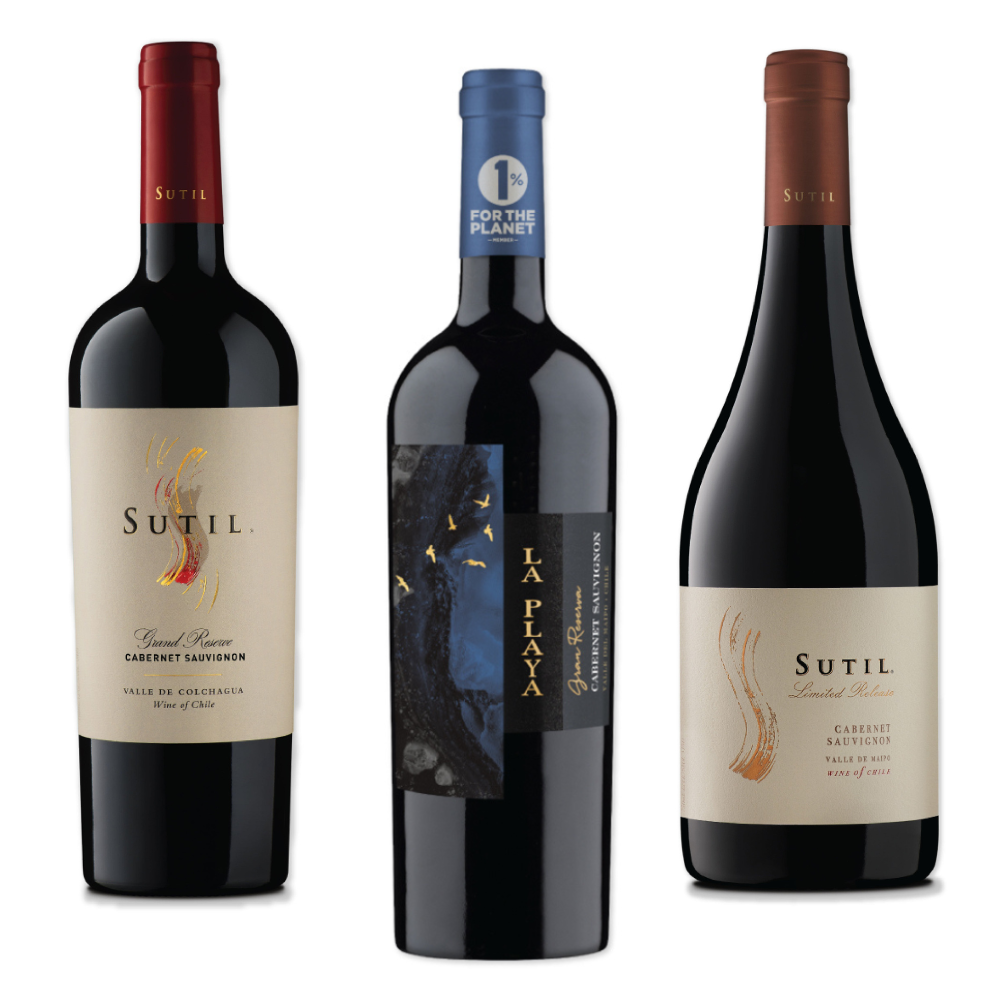 PACK VINOS GRAN RESERVA CABERNET SAUVIGNON 750CC - 1