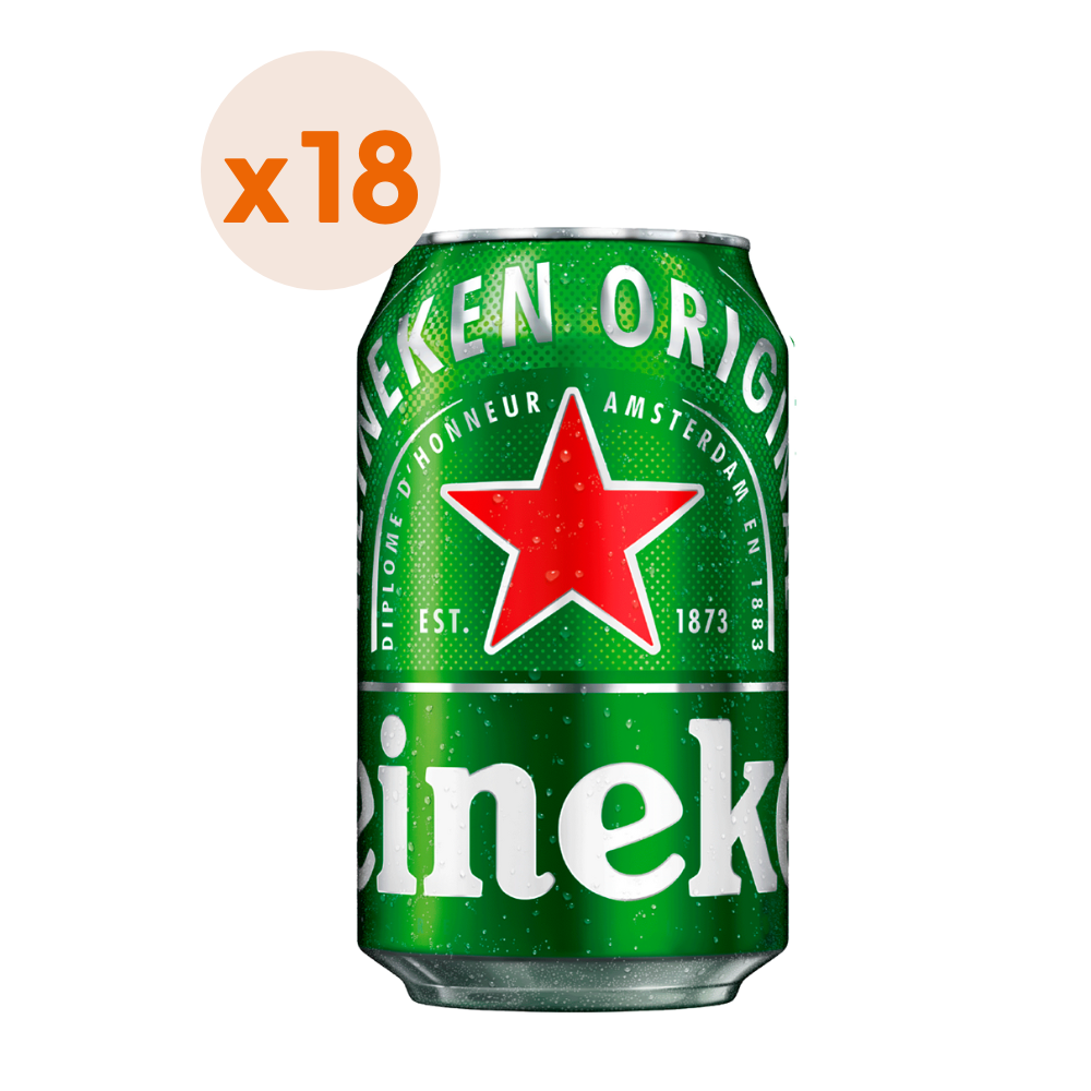 CERVEZA HEINEKEN LAGER LATA 350 CC 18 UN 5° - 3