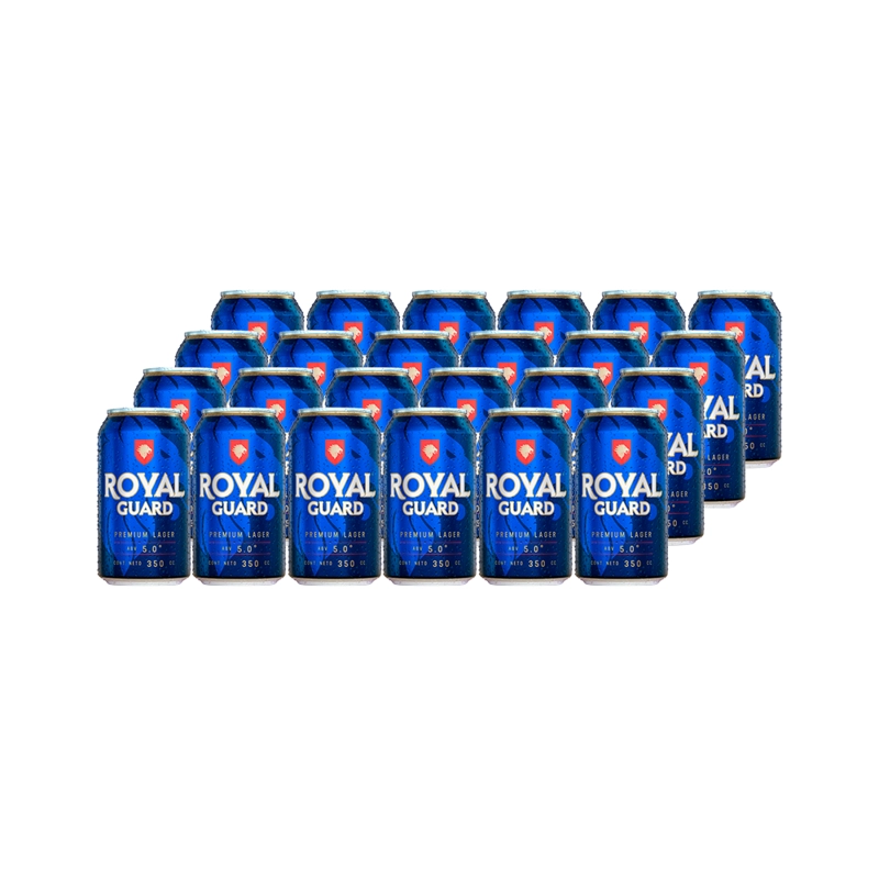 CERVEZA ROYAL GUARD LAGER LATA 350 CC 24 UN 5° - 1