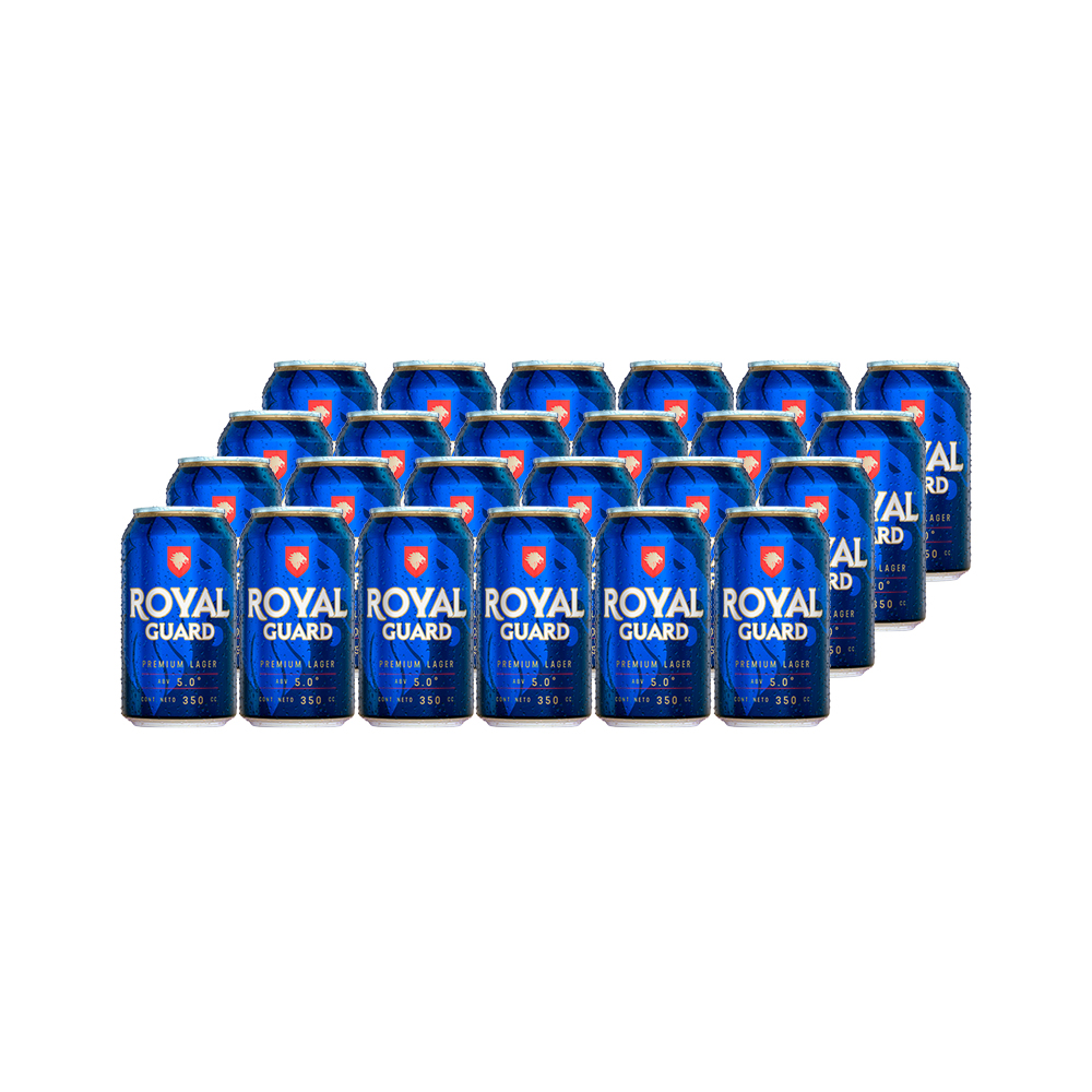 CERVEZA ROYAL GUARD LAGER LATA 350 CC 24 UN 5° - 1