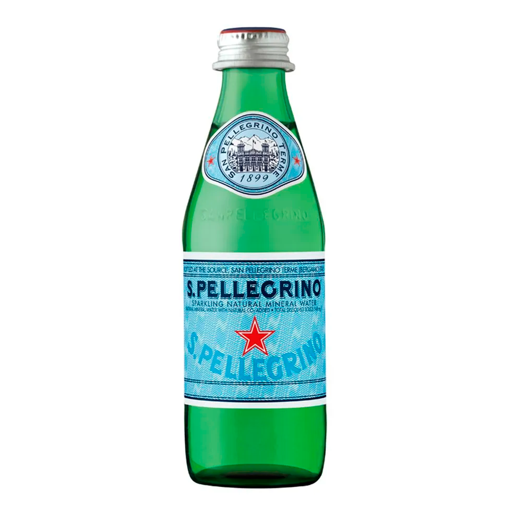 AGUA SAN PELLEGRINO CON GAS BOTELLIN 250CC - 1