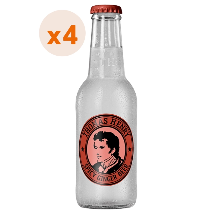 BEBIDAS MIXER GINGER BEER THOMAS HENRY BOTELLA VIDRIO 200 CC 4 UN - 1