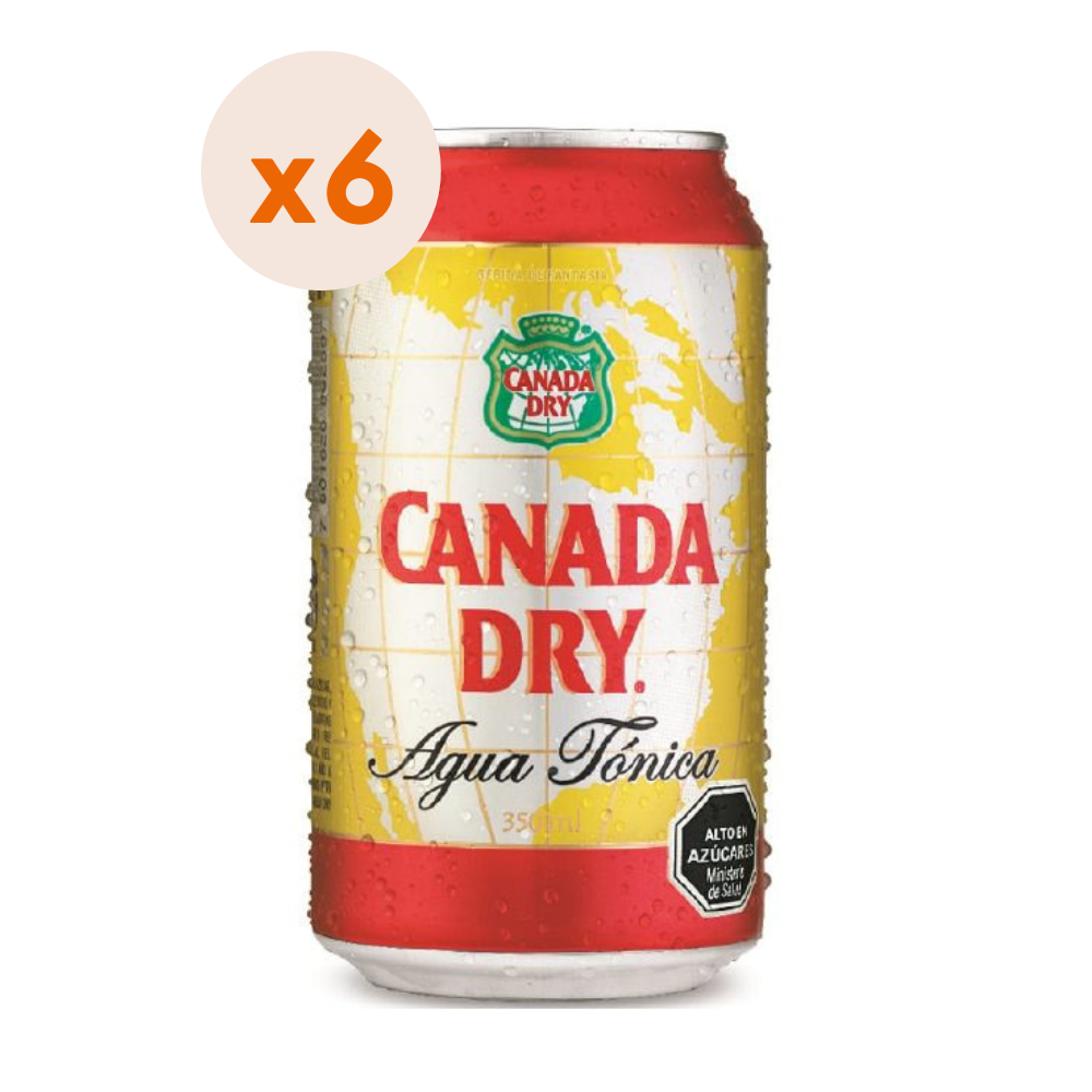 BEBIDAS MIXER CANADA DRY LATA 350 CC 6 UN BEBIDA TONICA - 1