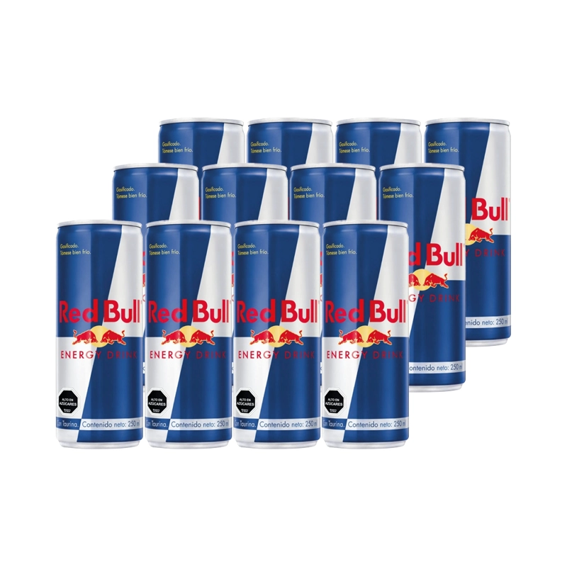 BEBIDA ENERGETICA RED BULL BOTELLA VIDRIO 250 CC 12 UN - 1