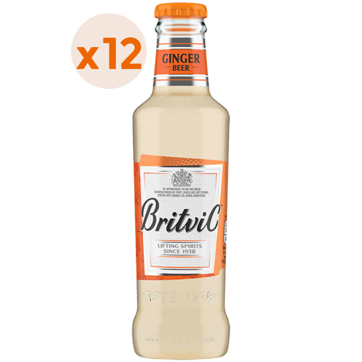 BEBIDAS MIXER GINGER BEER BRITVIC BOTELLA VIDRIO 200 CC 12 UN - 1