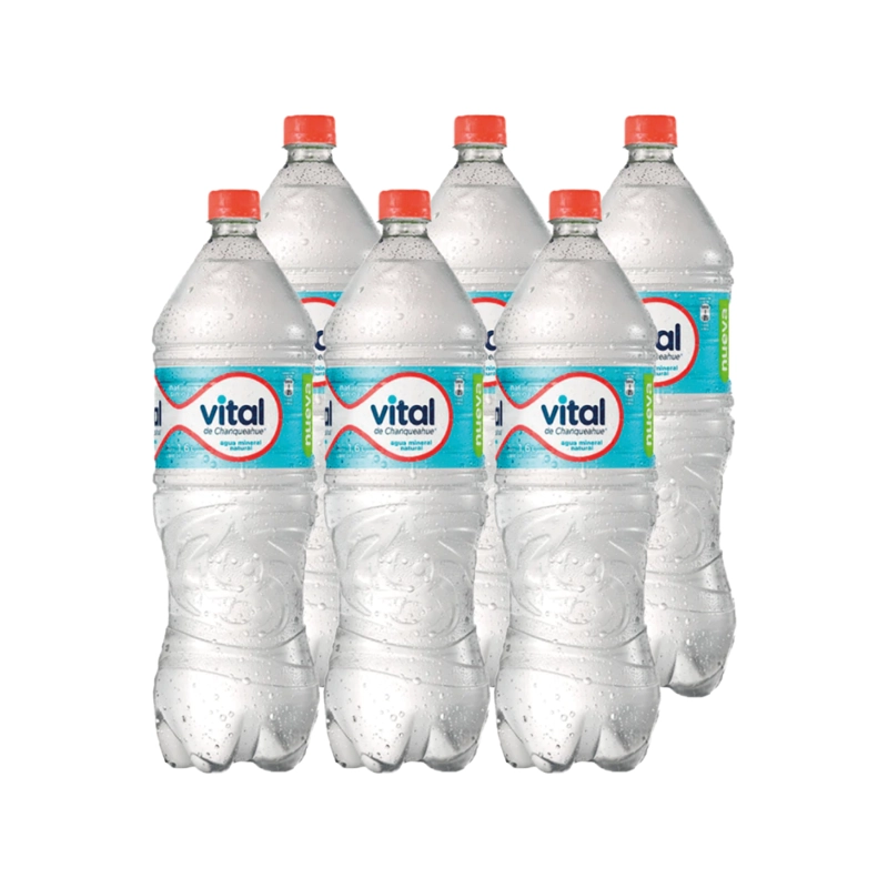 AGUA MINERAL VITAL BOTELLA VIDRIO 1600 CC 6 UN PURIFICADA SIN GAS - 1