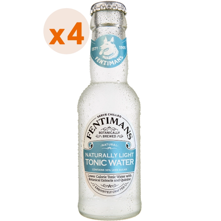 4X AGUA TONICA LOW CALORIE FENTIMANS 200CC - 1