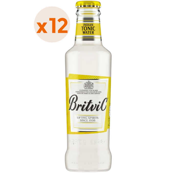 BEBIDAS MIXER BRITVIC BOTELLA VIDRIO 200 CC 12 UN AGUA TONICA - 1