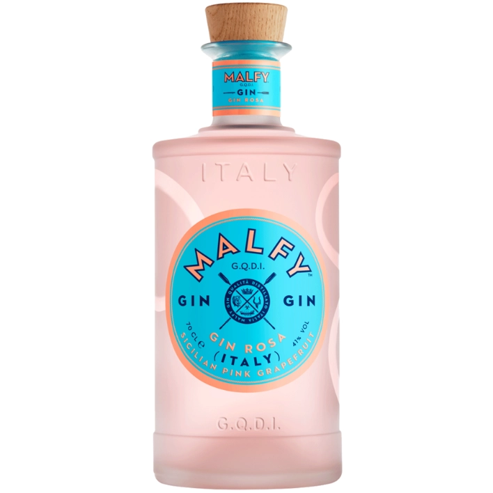 GIN MALFY BOTELLA VIDRIO 750 CC ROSA 41° - 1