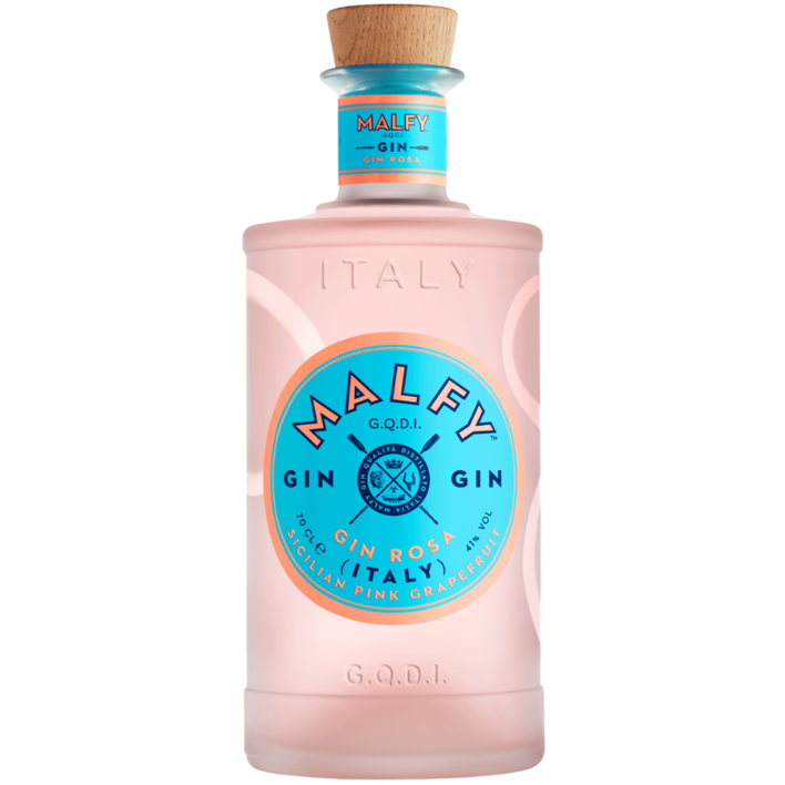 GIN MALFY BOTELLA VIDRIO 750 CC ROSA 41° - 1