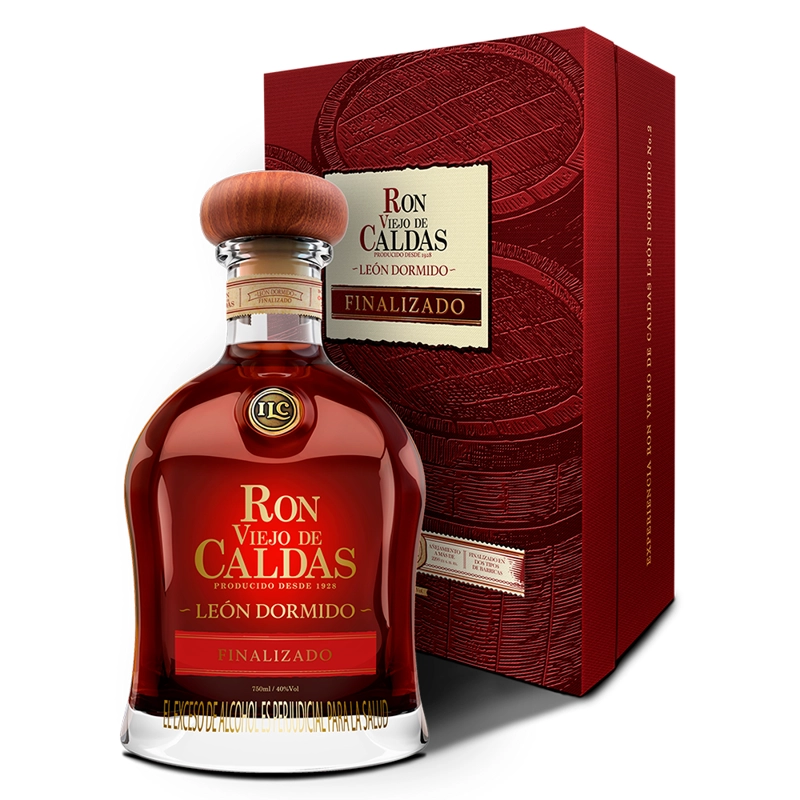 RON VIEJO DE CALDAS BOTELLA VIDRIO 750 CC LEON DORMIDO 40° - 1
