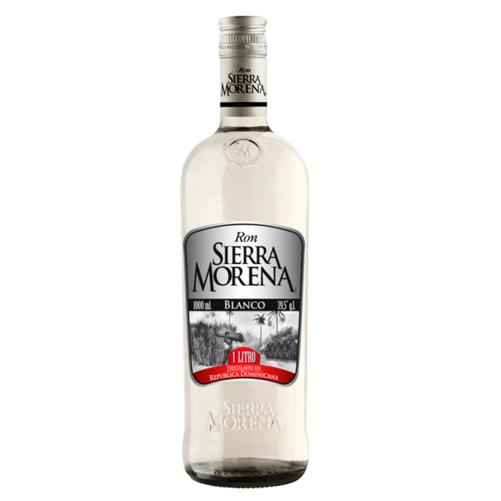 RON SIERRA MORENA BOTELLA VIDRIO 1000 CC BLANCO 39.5° - 1