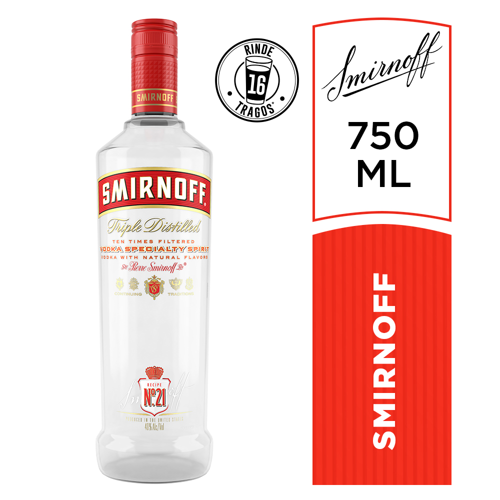 VODKA SMIRNOFF N°21 750ML - 1