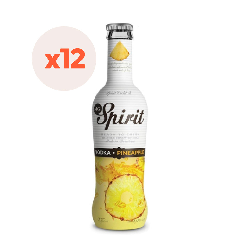 VODKA SPIRIT BOTELLA VIDRIO 275 CC 12 UN PINEAPPLE 5.5º - 1