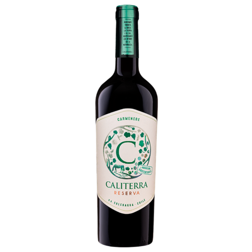 VINO BLANCO CHARDONNAY CALITERRA BOTELLA VIDRIO 750 CC RESERVA 13.5° - 3