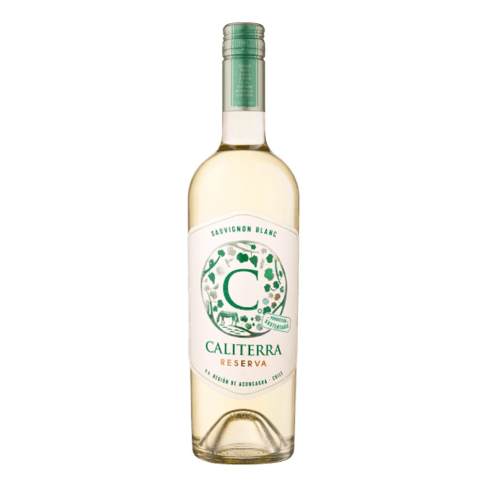 VINO BLANCO SAUVIGNON BLANC CALITERRA BOTELLA VIDRIO 750 CC RESERVA 13.5° - 1