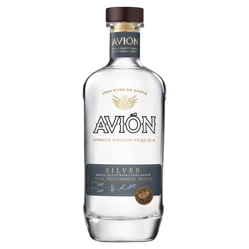 TEQUILA SILVER BOTELLA VIDRIO 750 CC AVION 40° - 1
