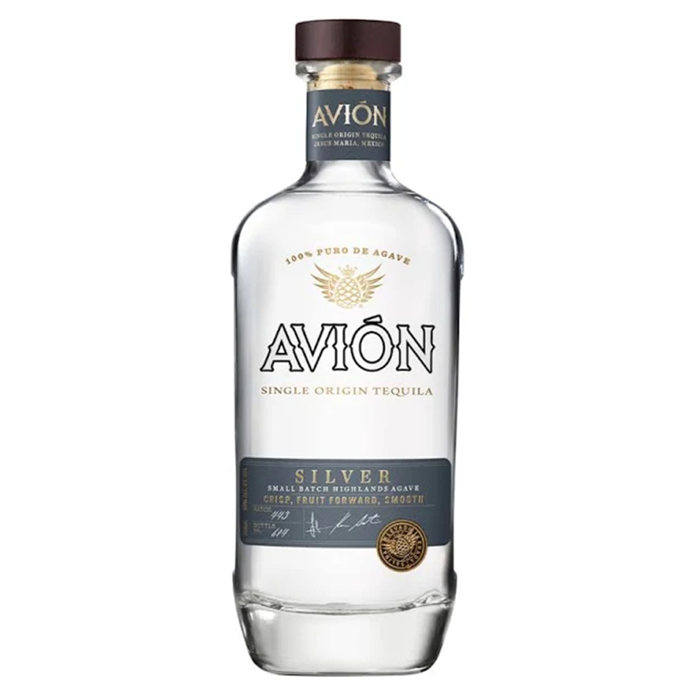 TEQUILA SILVER BOTELLA VIDRIO 750 CC AVION 40° - 1