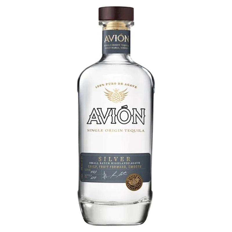 TEQUILA SILVER BOTELLA VIDRIO 750 CC AVION 40° - 2
