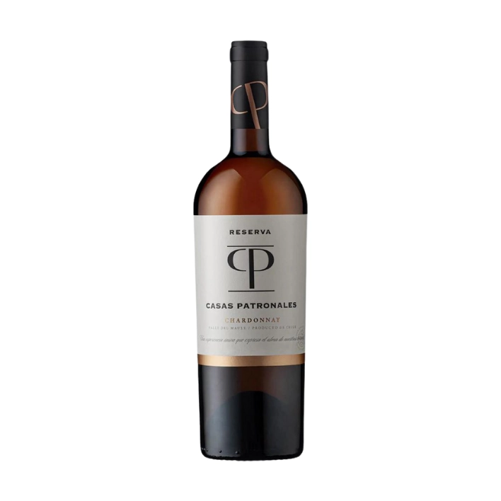 VINO BLANCO CHARDONNAY CASAS PATRONALES BOTELLA VIDRIO 750 CC RESERVA - 1