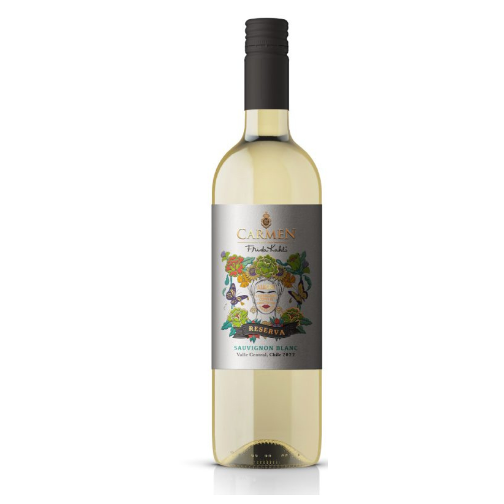 VINO BLANCO SAUVIGNON BLANC CARMEN BOTELLA VIDRIO 750 CC RESERVA FRIDA KAHLO 12.5° - 1