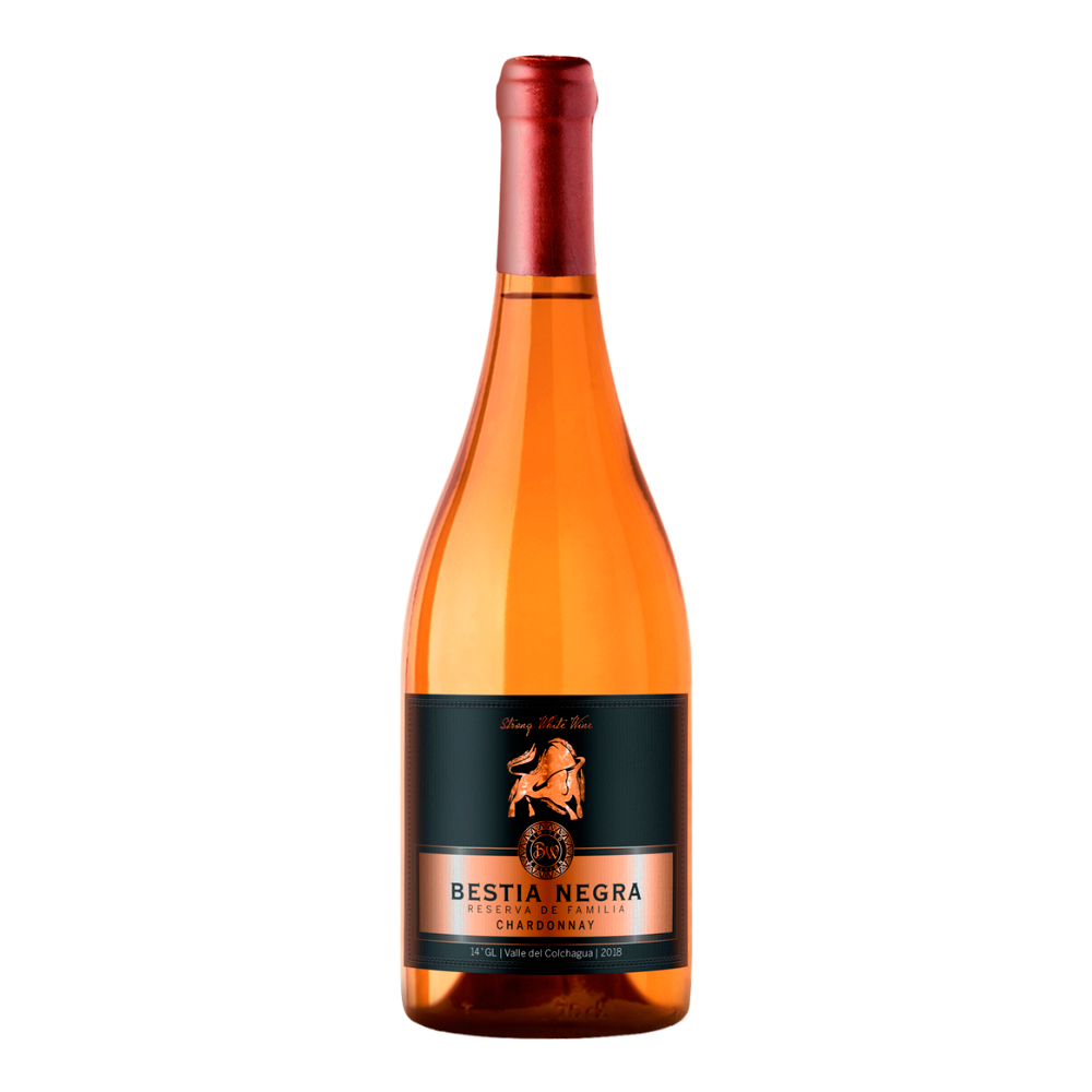 VINO BLANCO CHARDONNAY BESTIAS WINES BOTELLA VIDRIO 750 CC BESTIA NEGRA RESERVA FAMILIA - 1