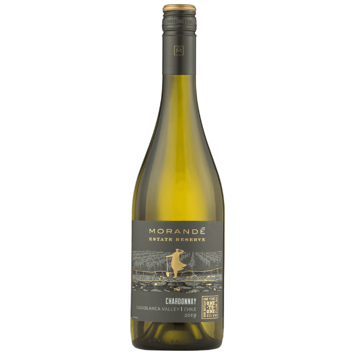 VINO BLANCO CHARDONNAY MORANDÉ BOTELLA VIDRIO 750 CC ESTATE RESERVE GRAN RESERVA - 1