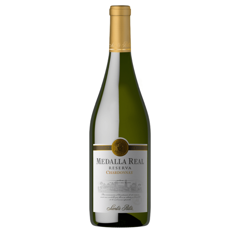 VINO BLANCO CHARDONNAY SANTA RITA BOTELLA VIDRIO 750 CC RESERVA MEDALLA REAL - 1