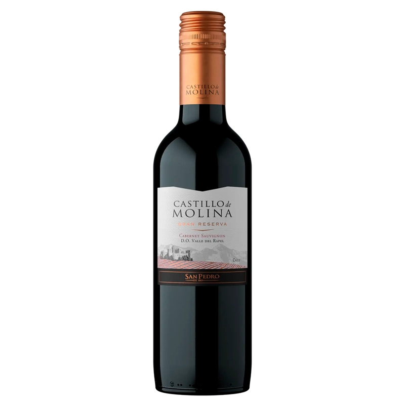 VINO CASTILLO DE MOLINA GRAN RESERVA CABERNET 375CC - 1
