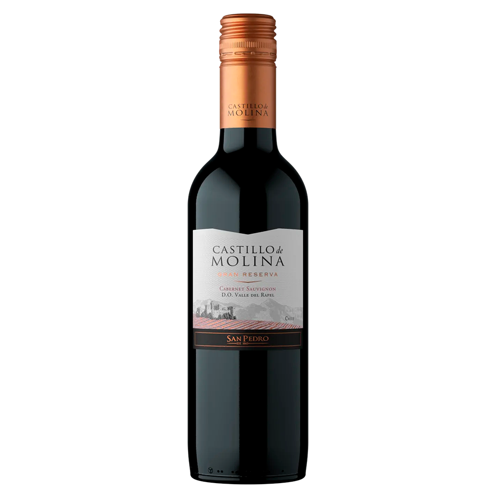 VINO CASTILLO DE MOLINA GRAN RESERVA CABERNET 375CC - 1