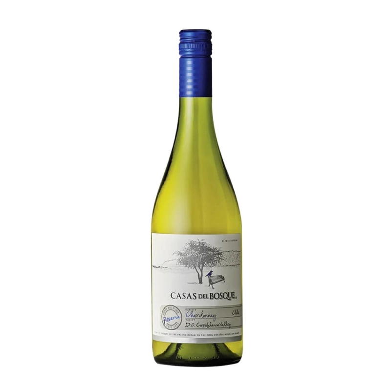 VINO BLANCO CHARDONNAY CASAS DEL BOSQUE BOTELLA VIDRIO 750 CC RESERVA - 1