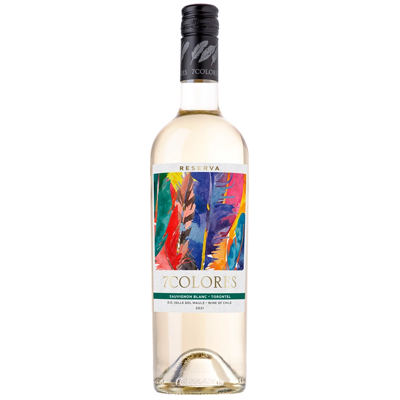 VINO 7 COLORES RESERVA SAUVIGNON BLANC / TORONTEL 750CC - 1