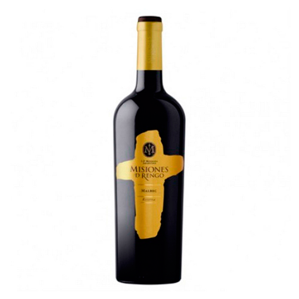 VINO MISIONES DE RENGO RESERVA MALBEC 750CC - 1
