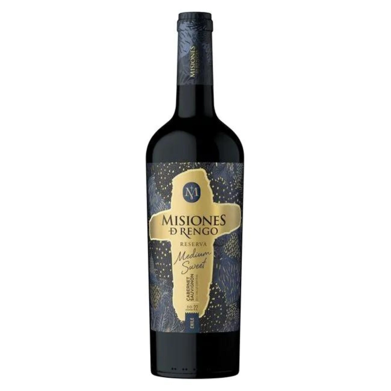VINO TINTO CABERNET SAUVIGNON MISIONES DE RENGO BOTELLA VIDRIO 750 CC RESERVA MEDIUM SWEET MDR - 1
