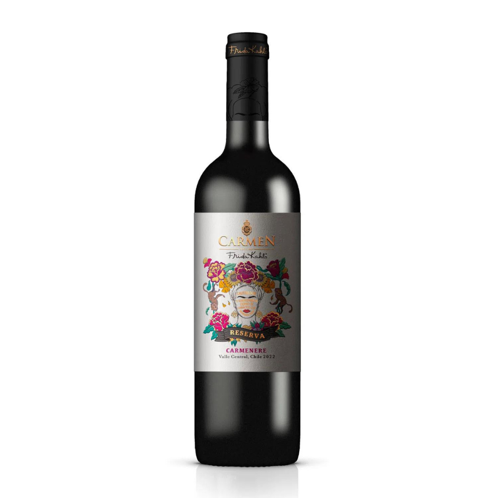 VINO TINTO CARMENERE CARMEN BOTELLA VIDRIO 750 CC RESERVA FRIDA KAHLO 13° - 1