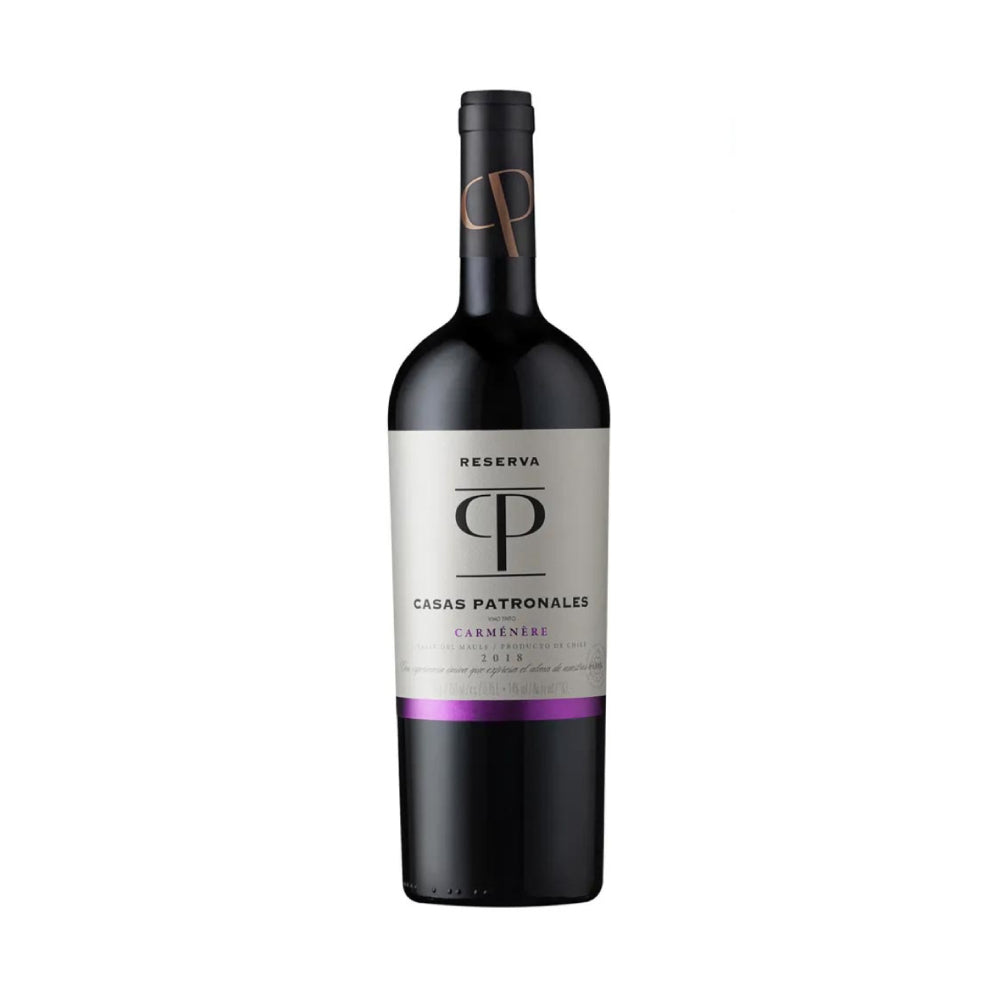 VINO TINTO CARMENERE CASAS PATRONALES BOTELLA VIDRIO 750 CC RESERVA - 1