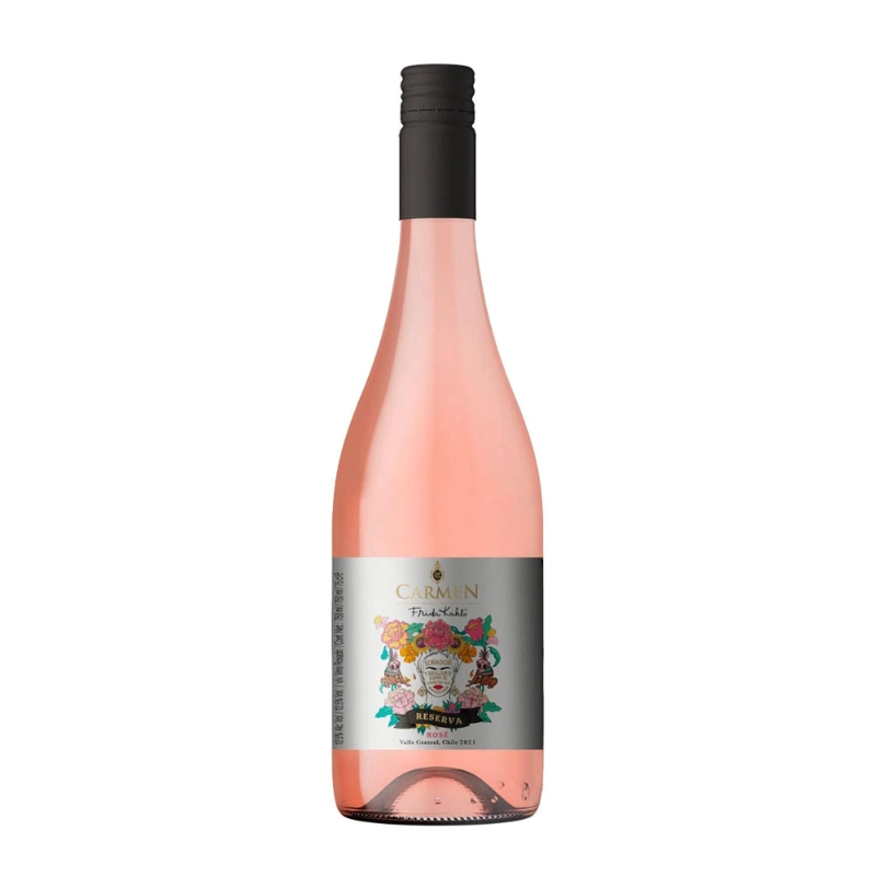 VINO TINTO ENSAMBLE CARMEN BOTELLA VIDRIO 750 CC RESERVA FRIDA KAHLO ROSE 12.5° - 1